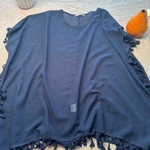 Beach dress, navy, size M